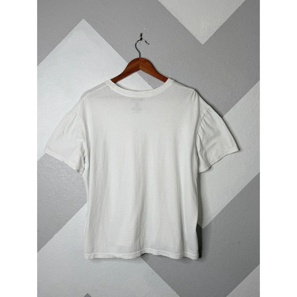 True Religion T-Shirt Lot of 2 Men's Large White Gray Minimal Logo Crew Neck